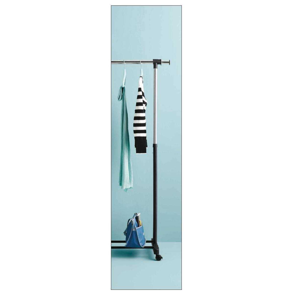 Room Essentials Adjustable Single Rod Garment Rack Black - Image 3