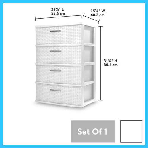 Sterilite 3-Drawer Wide Weave Tower - Image 5