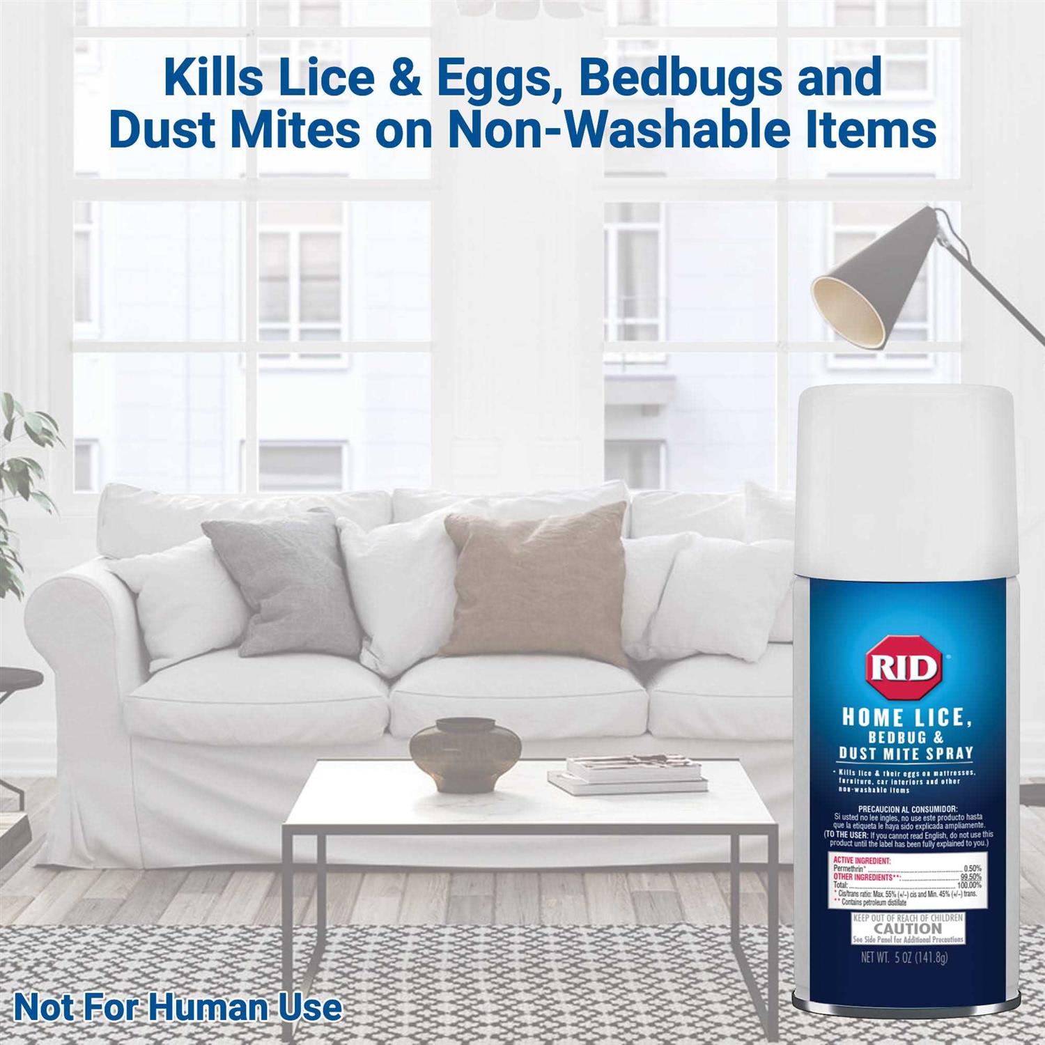 Rid Home Lice Bed Bug & Dust Mite Spray - Image 3