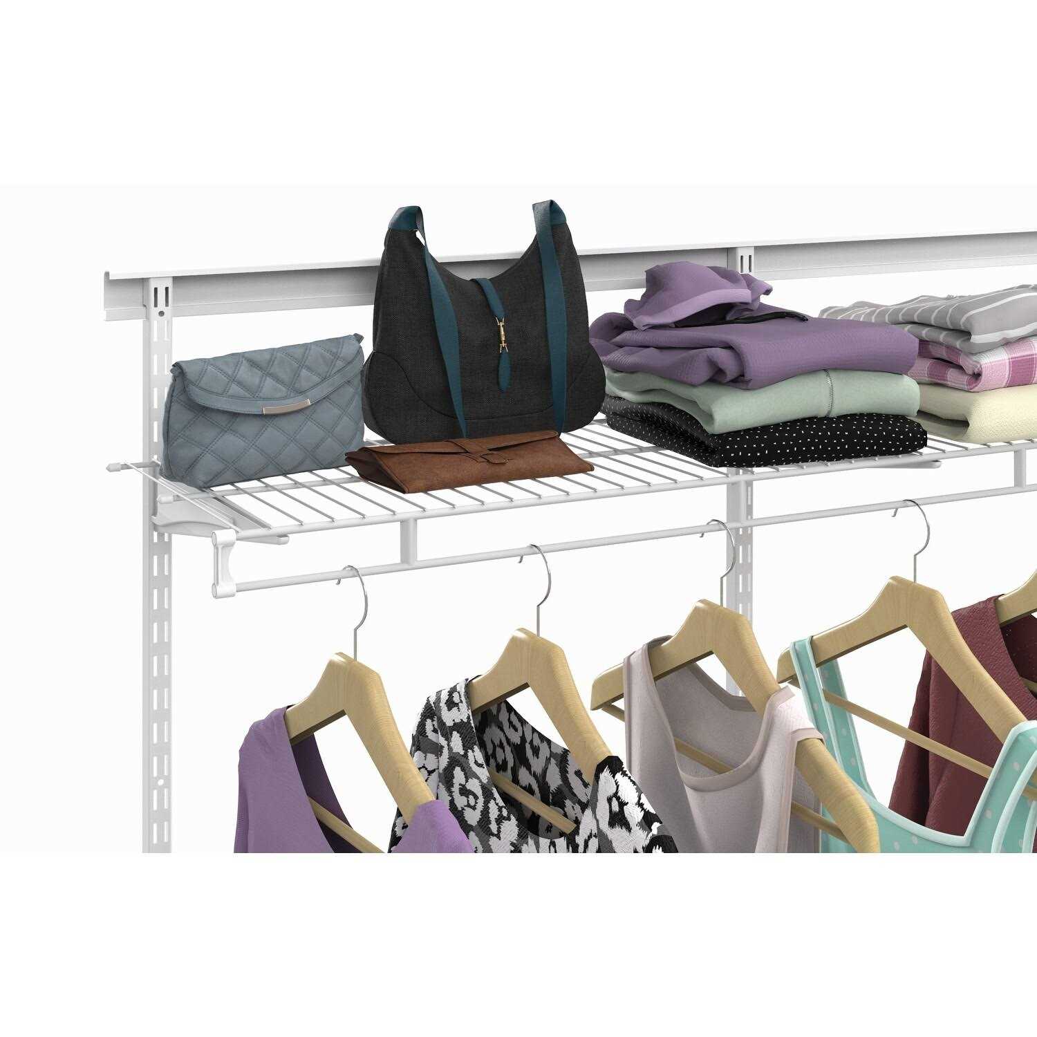 ClosetMaid Wardrobe Wire Shelf White - Image 4