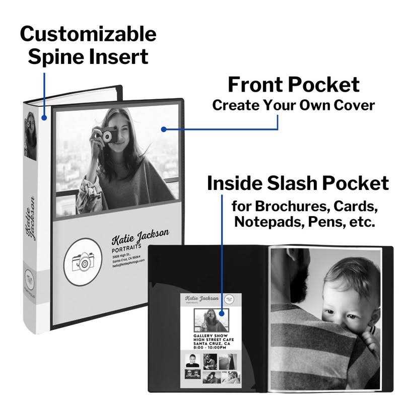 Dunwell Binder with Plastic Sleeves Presentation Book - Image 3