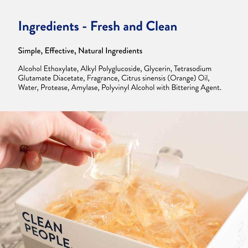 Clean People Laundry Detergent Pods Plant-Based Hypoallergenic Laundry Pods - Image 5