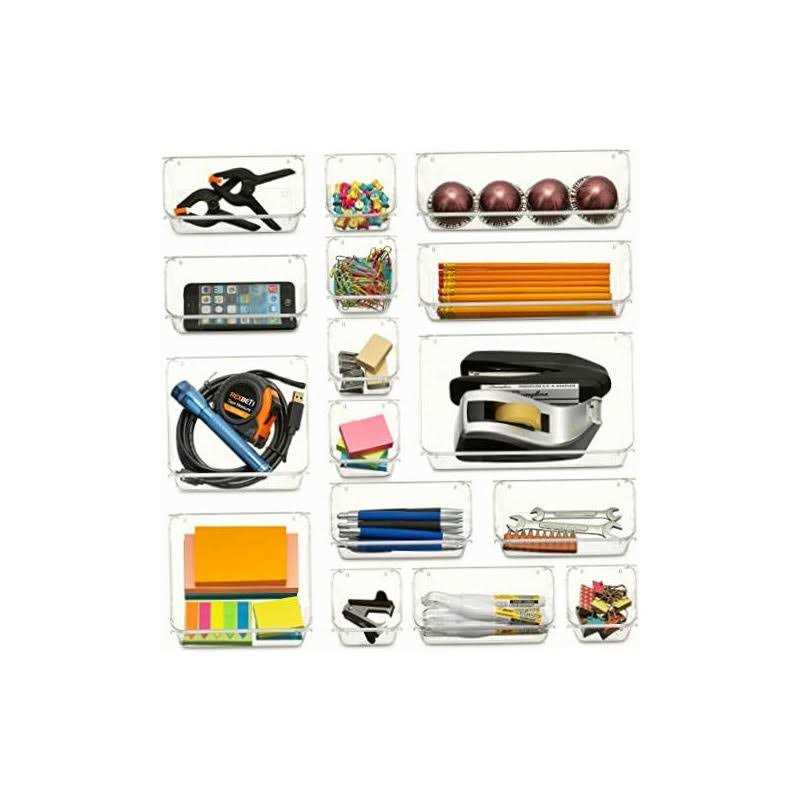 Seseno 25 Pcs Drawer Organizer Set Dresser Desk Drawer Dividers - Image 3