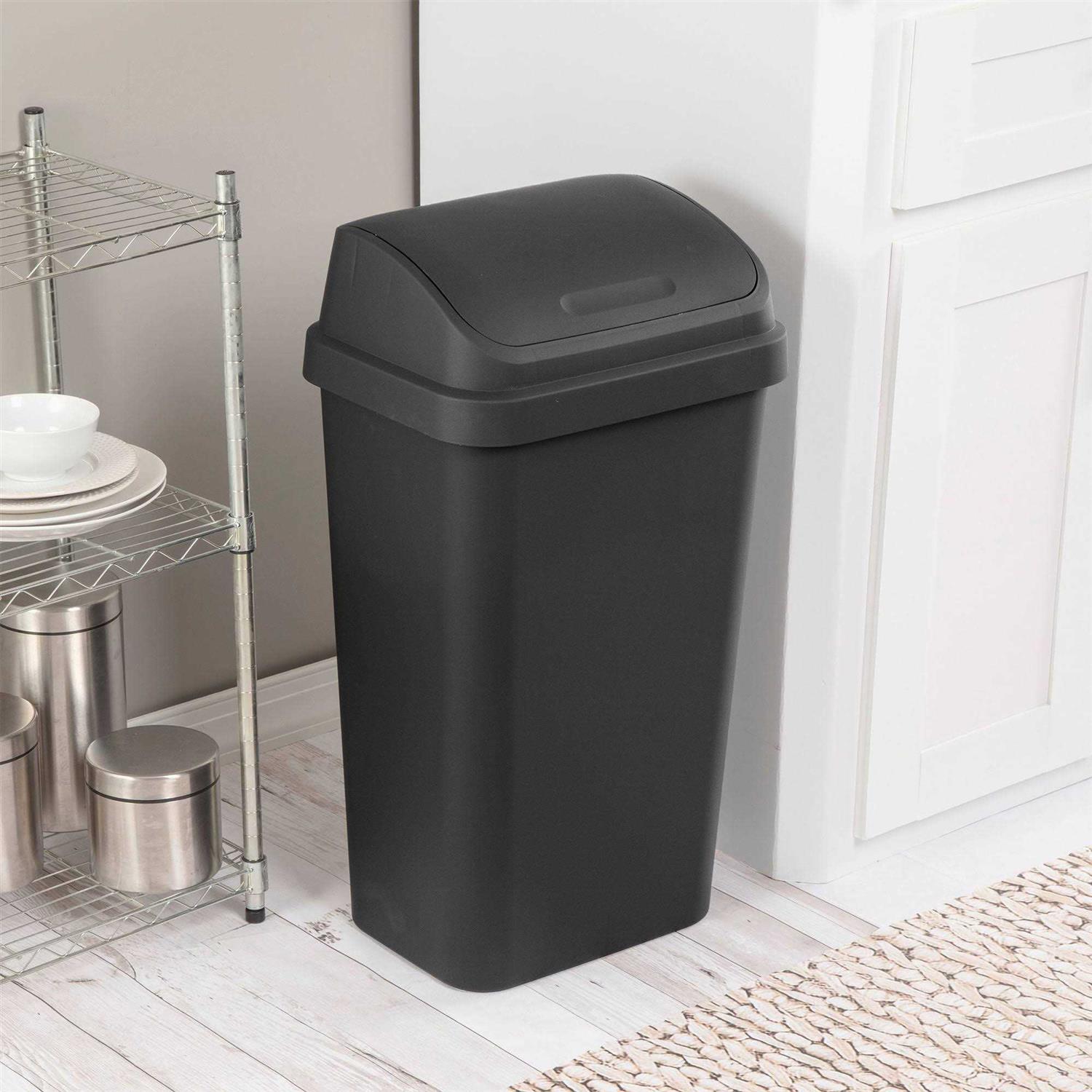 Sterilite Swing Top Wastebasket - Image 5