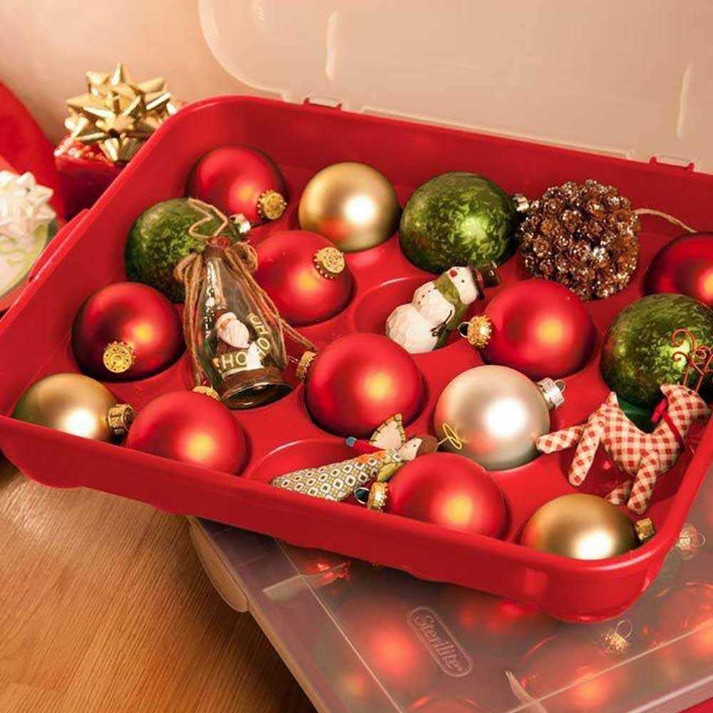 Sterilite Christmas Ornament Storage Case - Image 3
