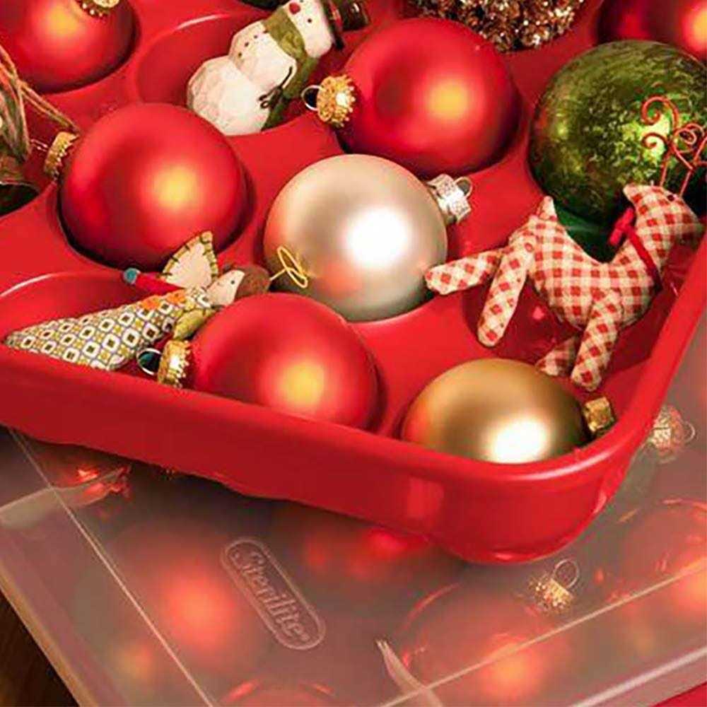 Sterilite Christmas Ornament Storage Case - Image 5