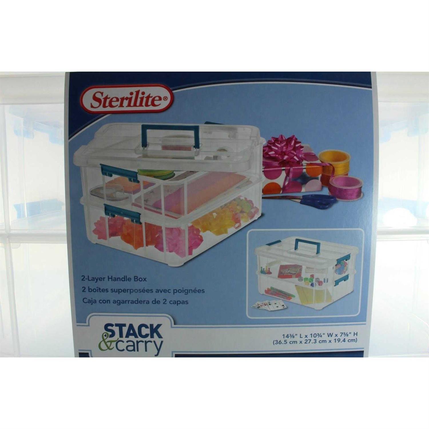 Sterilite Stack & Carry 2 Layer Handle Box - Image 5