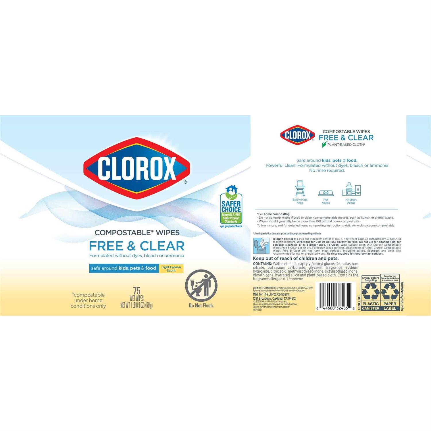 Clorox Cleaning Wipes Compostable - Image 3