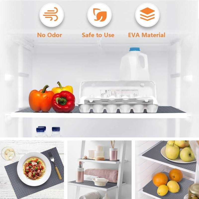StaHom Shelf Liners for Kitchen Cabinets Refrigerator Liners Waterproof Oil-proof Kitchen Cupboard Liner Drawer Mats Eva Material Non Adhesive - Image 5