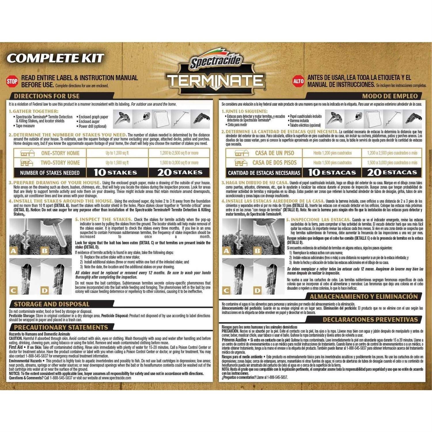 Spectracide Terminate Detection Killing Stakes Termite - Image 4