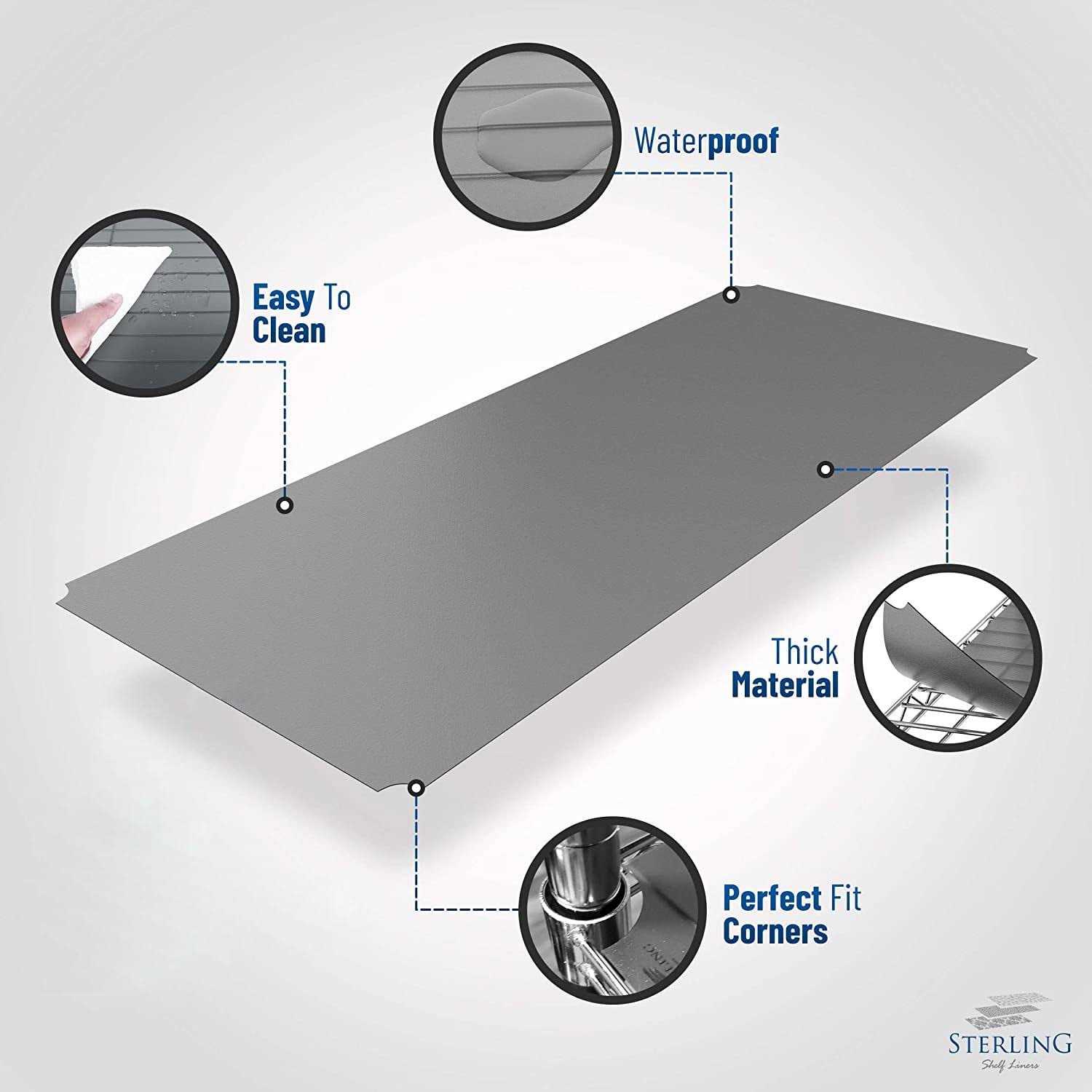 Sterling Shelf Liners Sterling Wire Shelf Liner Set of 4 - Image 3
