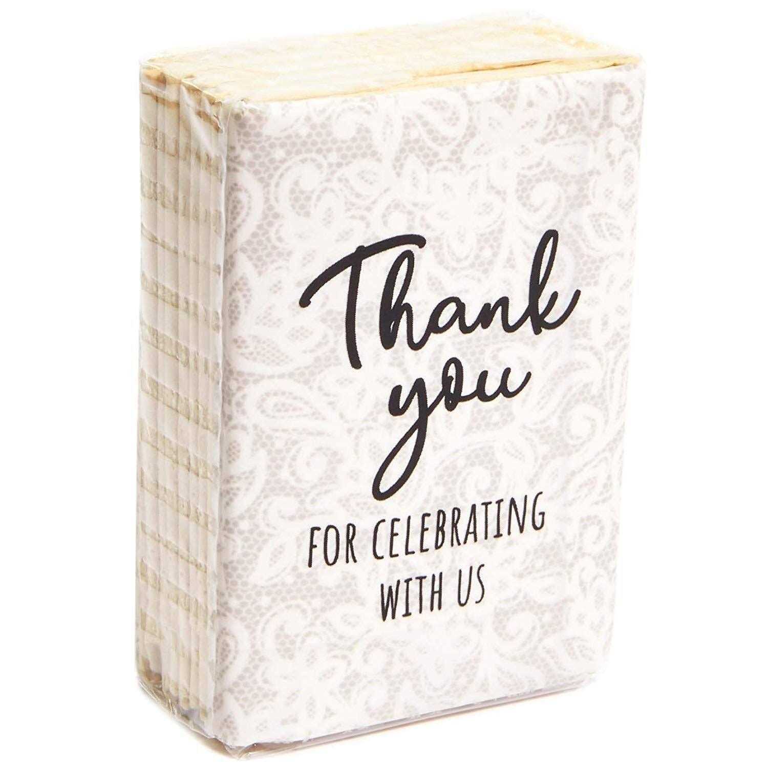 Sparkle and Bash 60 Pocket Size Travel Tissues Packs For Party Favors - Image 5