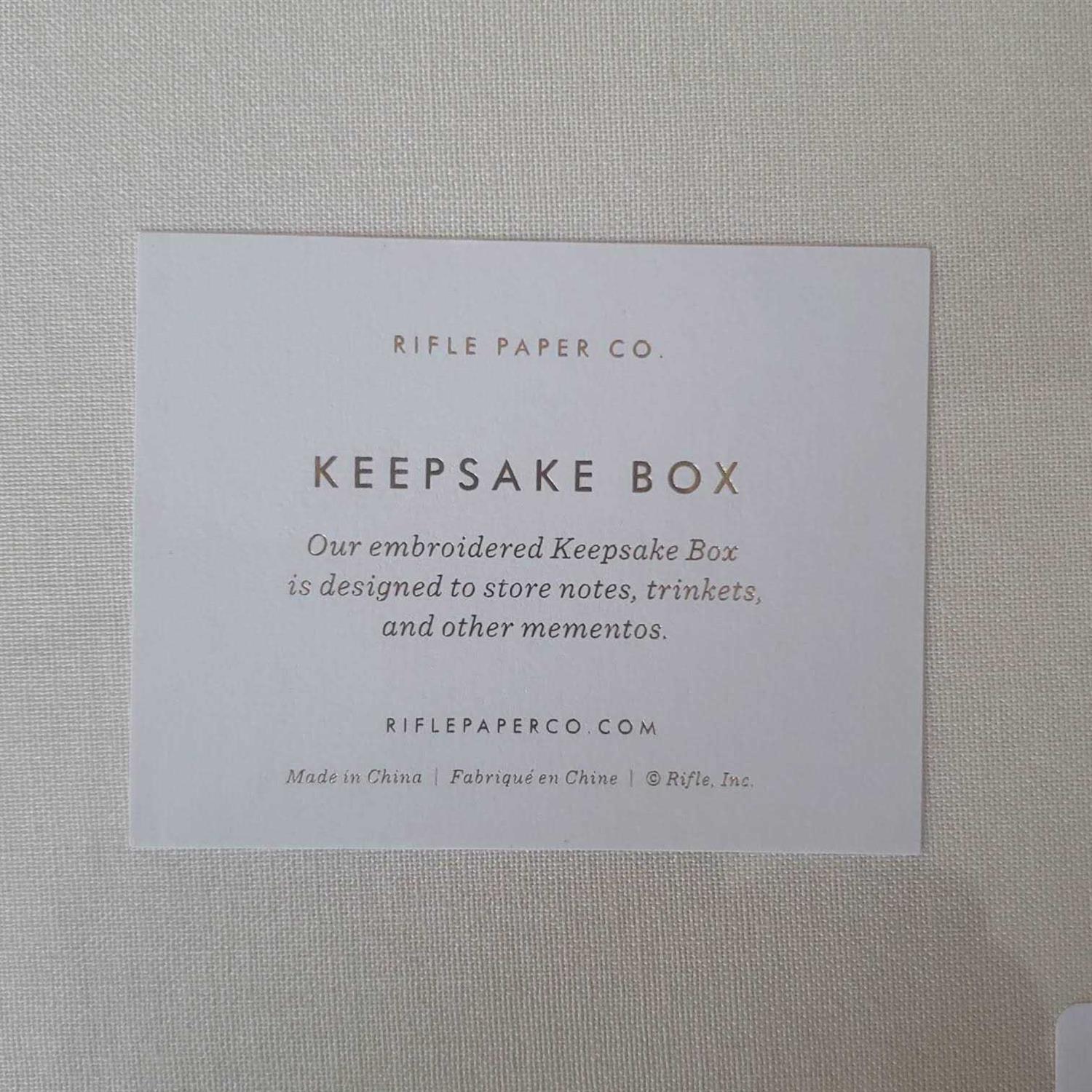 Rifle Paper Co. Embroidered Keepsake Box - Image 3