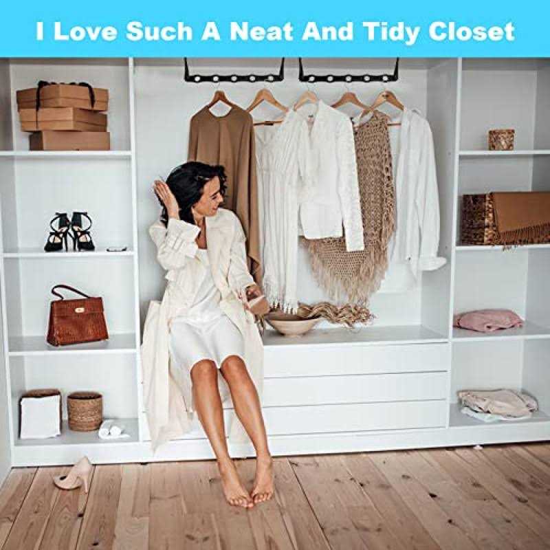 Space Saving Hangers, 10PCS Magic Hangers, 5 Holes Sturdy Plastic Hanger Clothes Organizer, Closet Organizers and Storage - Image 4