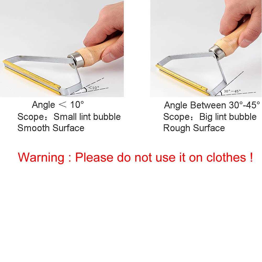 DAIFUQIHUA Carpet Pet Hair Remover Portable Spark Lint Roller with Wooden Handle - Image 5