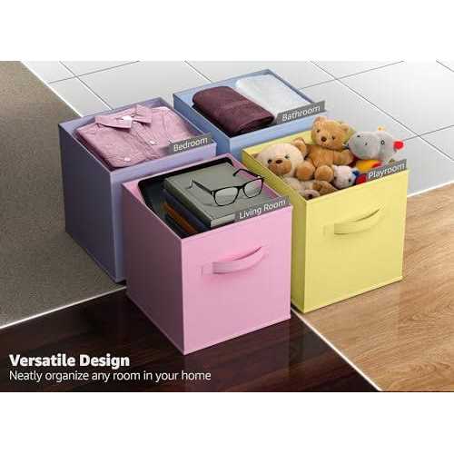 Sorbus Foldable Cube Storage Basket - Image 3
