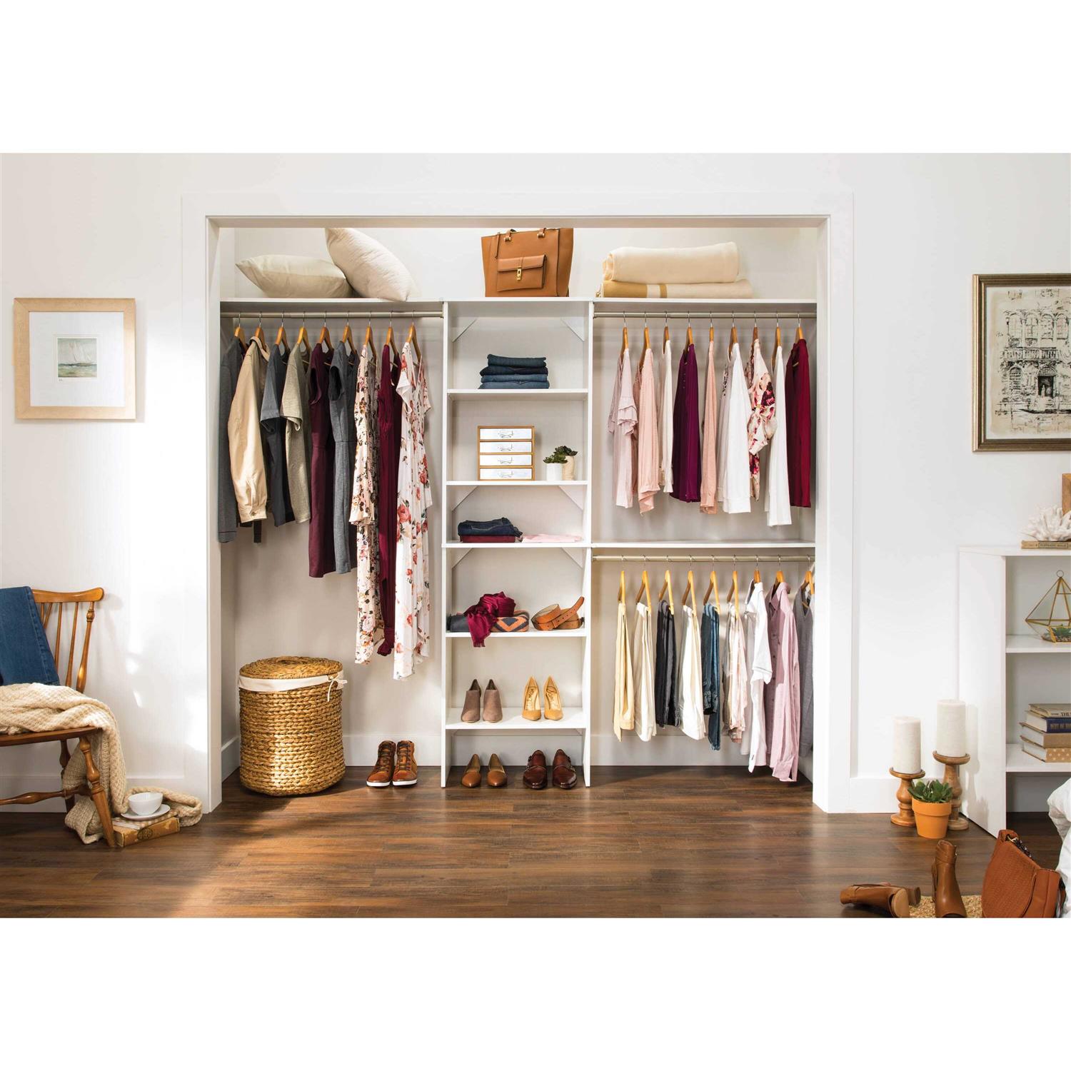 Closetmaid Brightwood 5-ft to 10-ft W x 6.85-ft H 5442 - Image 3