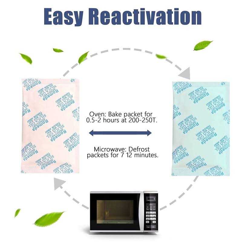 Romeda 5 Gram Silica Gel Packs Transparent Desiccant Desiccant Packets For Storage - Image 3