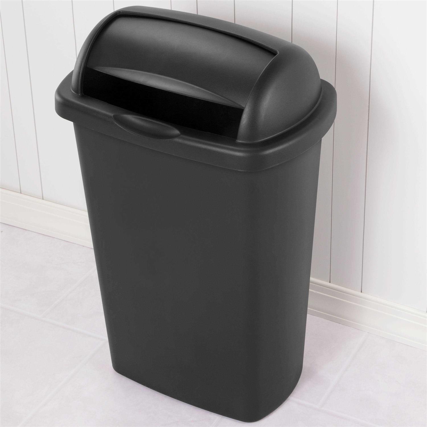 Sterilite 13-Gallon Roll Top Wastebasket - Image 5