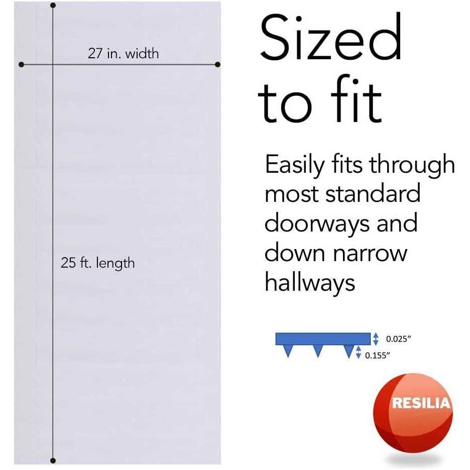 Resilia Clear Vinyl Plastic Floor Runner/Protector for Low Pile Carpet - Image 4