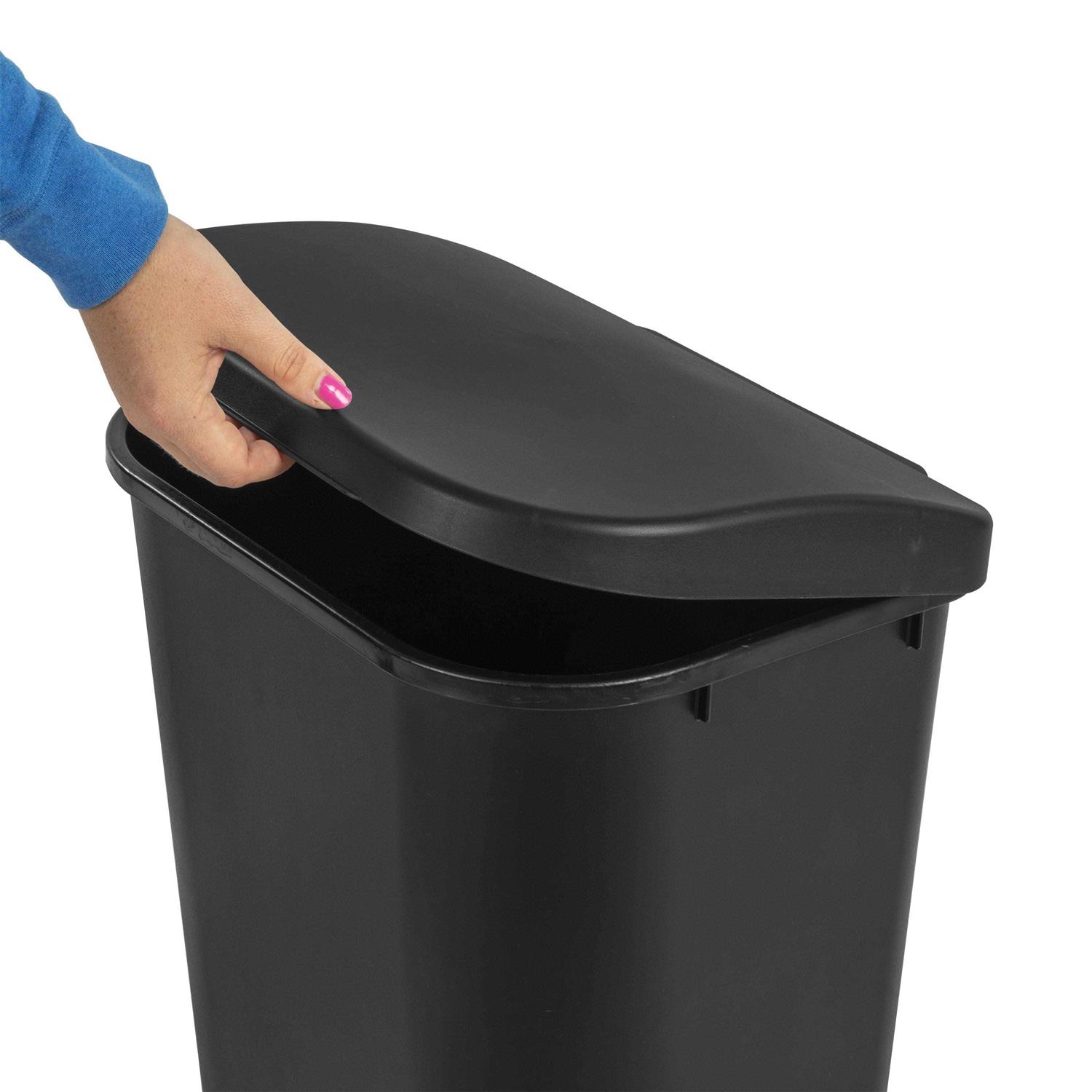 Sterilite 11.3 Gallon Lift Top Lid Wastebasket Trash Can - Image 5