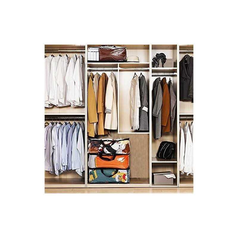 sghuo clear Zippered Storage Bag plastic vinyl clear Storage Bag for blanket clothes - Image 4