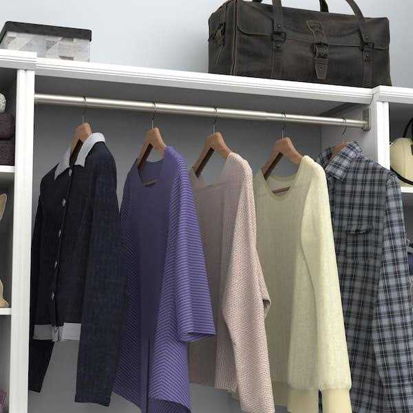 ClosetMaid Impressions 30 in. 48 in. Satin Nickel Adjustable Teardrop Closet Rod - Image 4