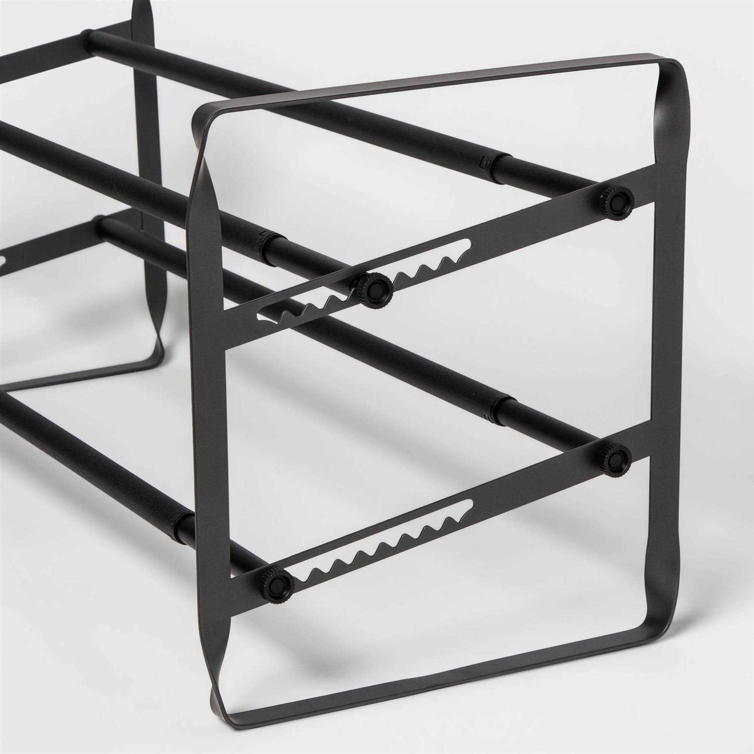 Room Essentials 2 Tier Expandable Shoe Rack Gunmetal - Image 3
