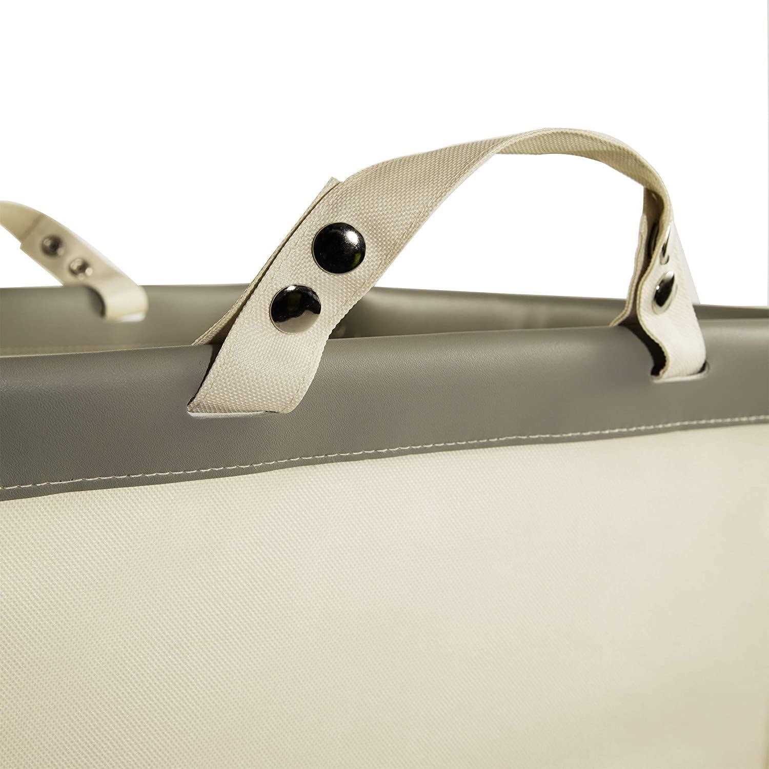 Seville Classics Commercial Heavy-Duty Wheeled Canvas Laundry Hamper - Image 4