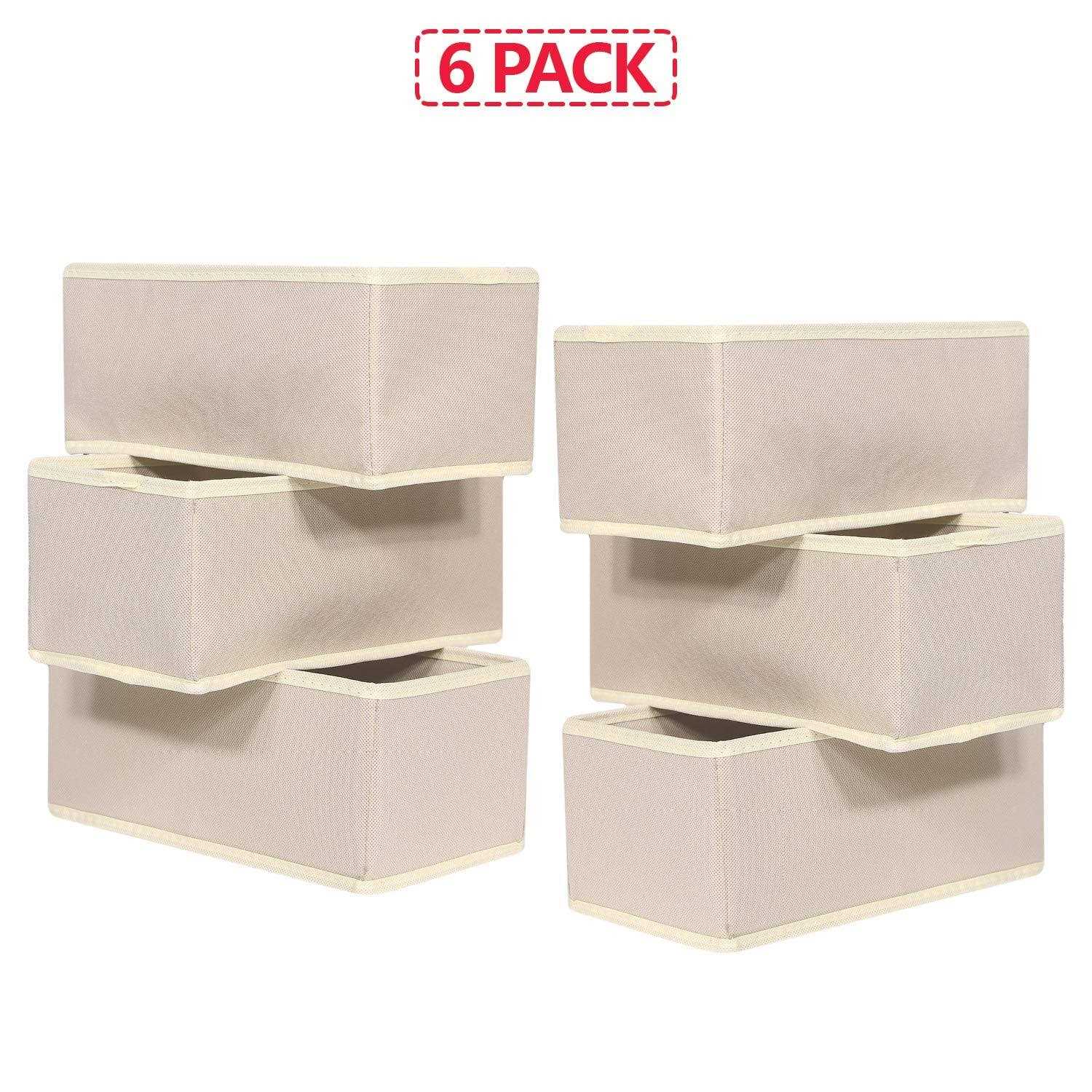 Diommell Foldable Cloth Storage Box Closet Dresser Drawer Organizer Divider Fabric Baskets Bins Containers for Clothes Underwear Bras Socks - Image 4