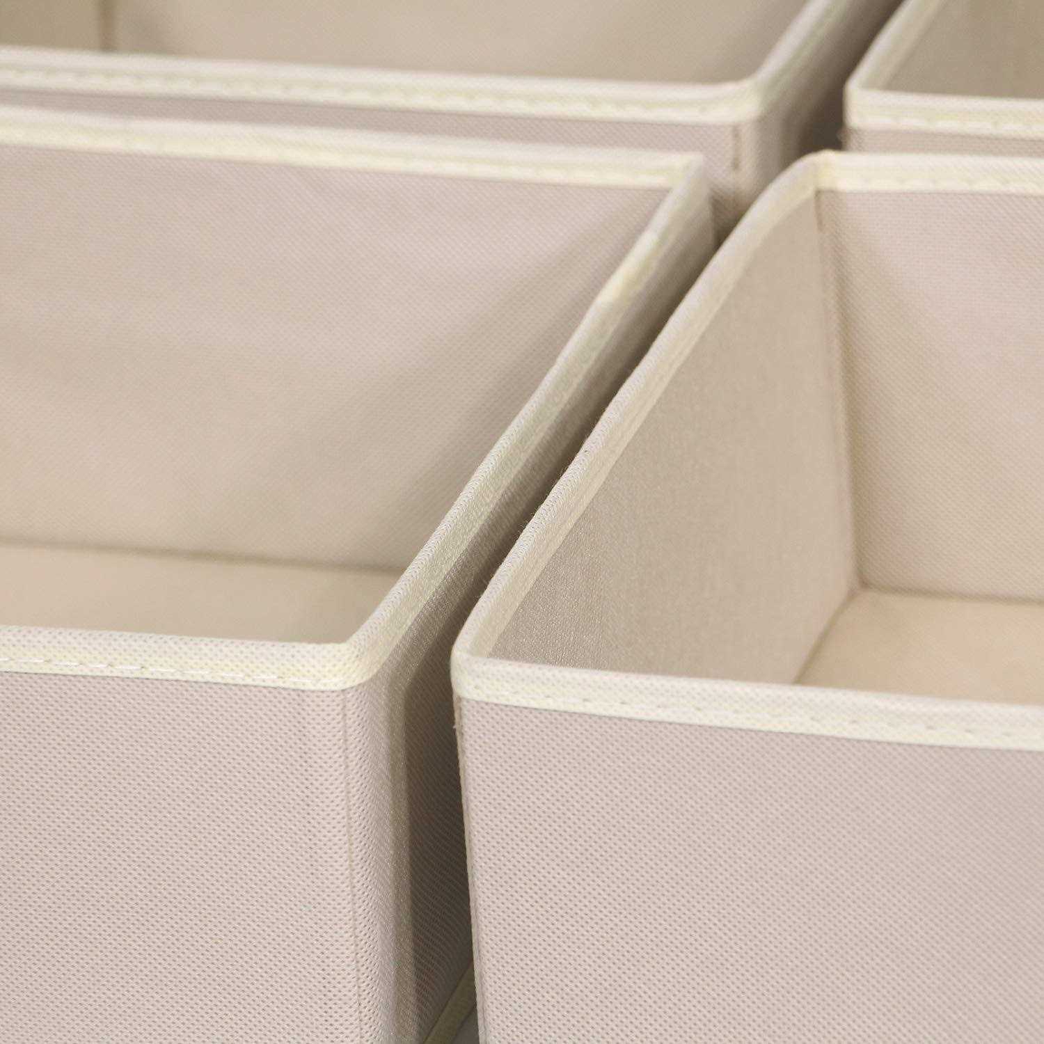 Diommell Foldable Cloth Storage Box Closet Dresser Drawer Organizer Divider Fabric Baskets Bins Containers for Clothes Underwear Bras Socks - Image 4