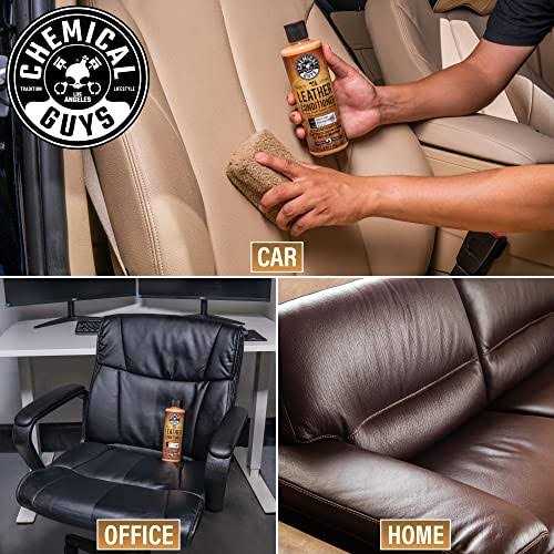 Chemical Guys HOL303 Leather Cleaner and Conditioner Detailing Kit, for Interiors, Apparel, Furniture, Boots, and More - Image 5