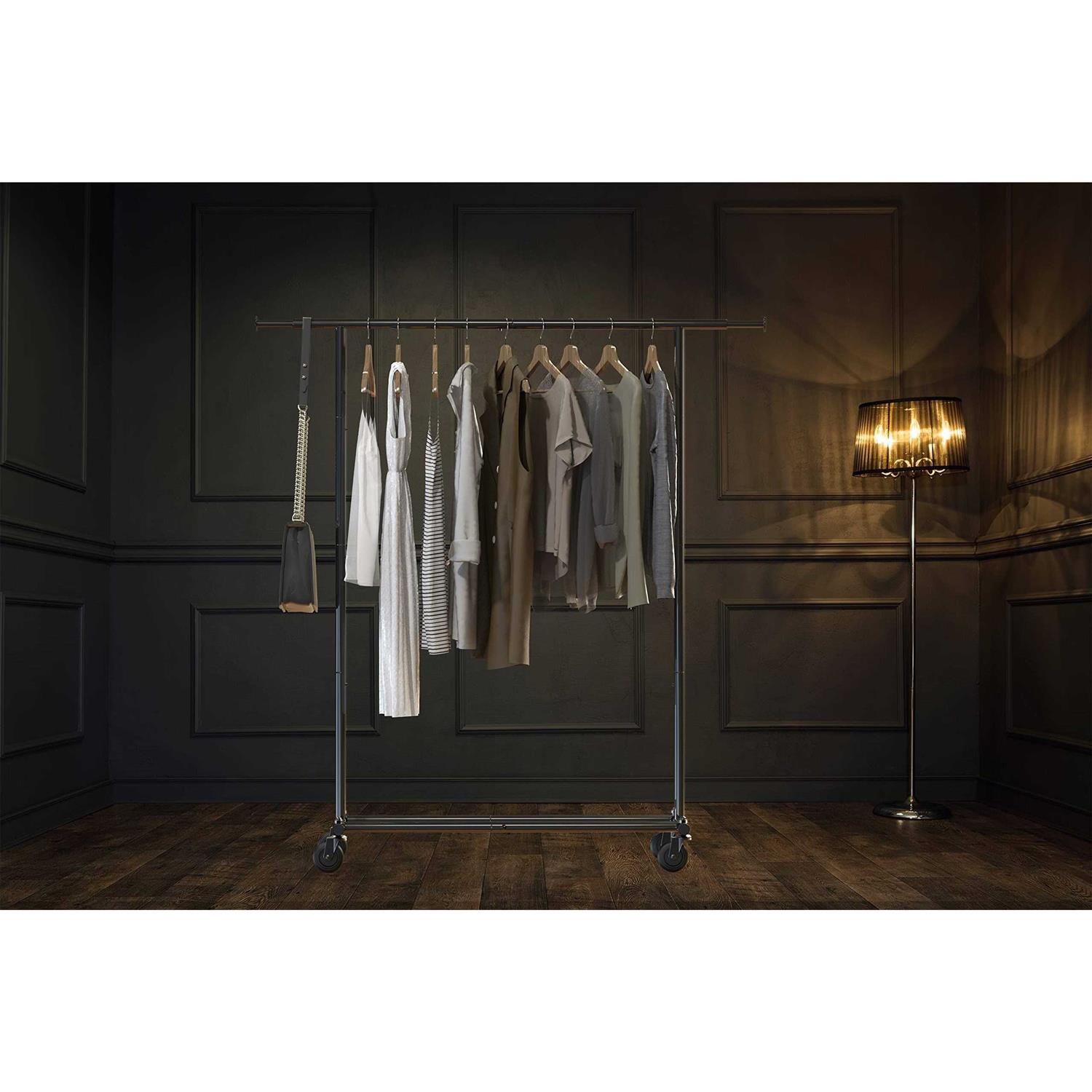 Simple Houseware Heavy Duty Clothing Garment Rack - Image 4