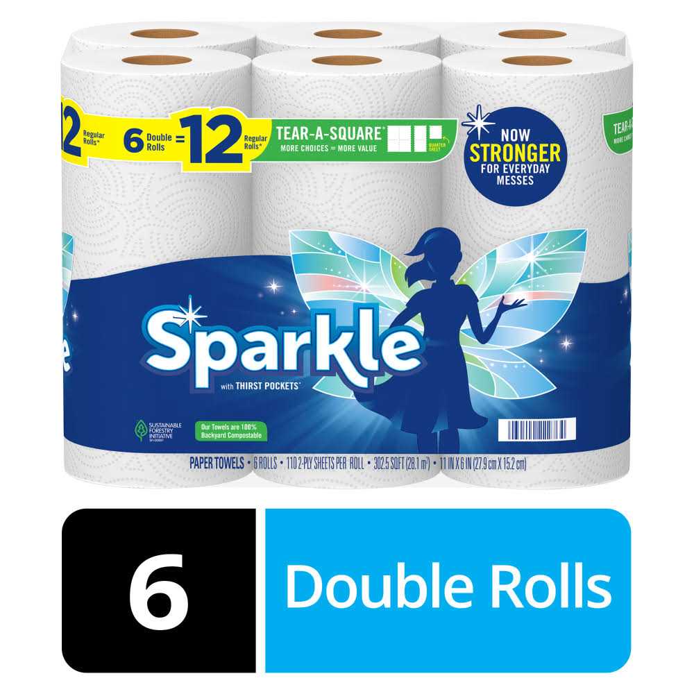 Sparkle Tear-A-Square Paper Towels - Image 4