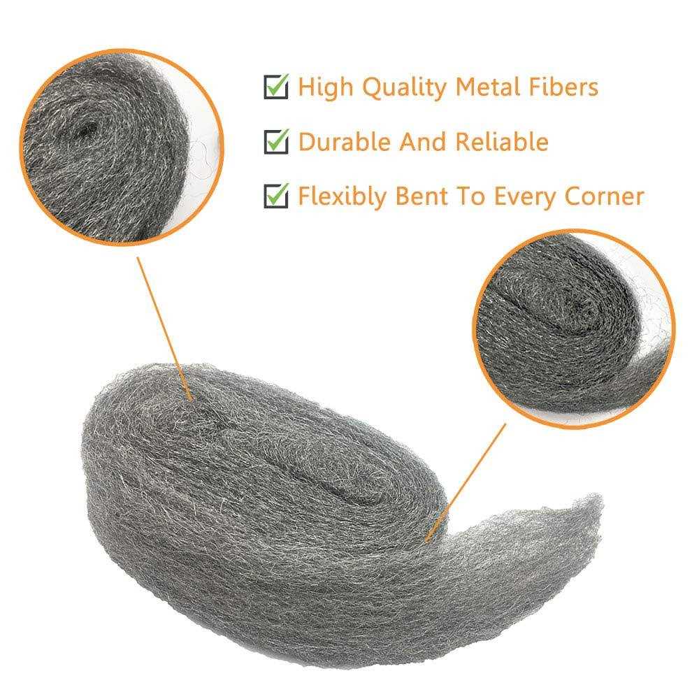 Steel Wool Fill Fabric Diy Kit Coarse Wire Wool Hardware Cloth Gap Blocker - Image 5