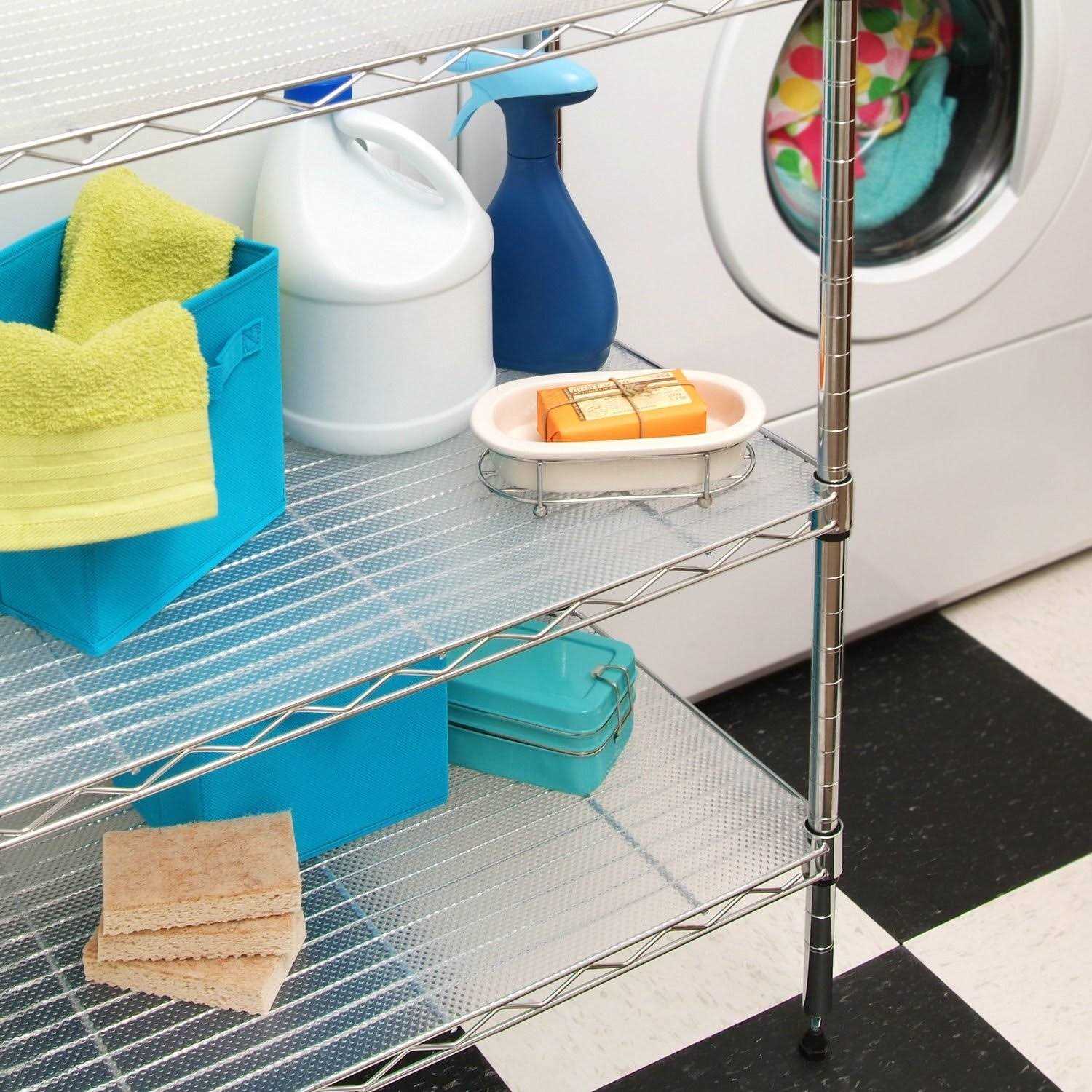 Con-Tact Brand Premium Plus Nova Non-Adhesive Non-Slip Shelf and Drawer Liner Clear - Image 3