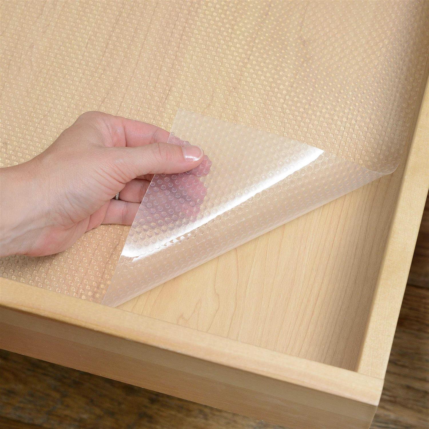 Con-Tact Brand Premium Plus Nova Non-Adhesive Non-Slip Shelf and Drawer Liner Clear - Image 3