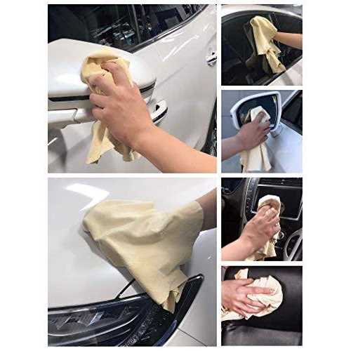 Sheepskin Elite Chamois Car Drying Towel Chamois Cloth Car Wash Drying Real Leather Absorbent Fast Drying - Image 5