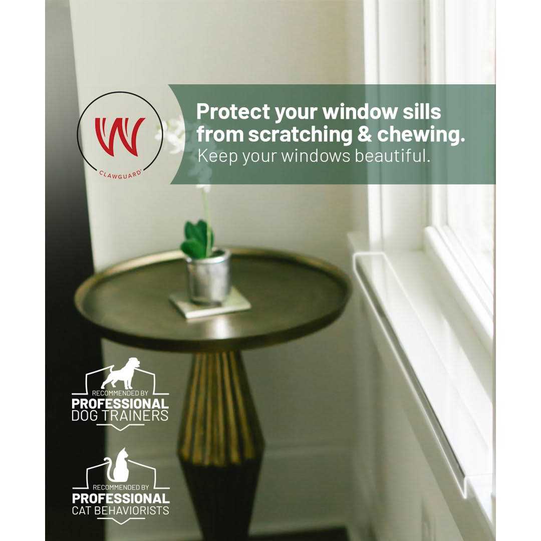 CLAWGUARD Window Sill Protector Strong Transparent Protection Scratching - Image 3