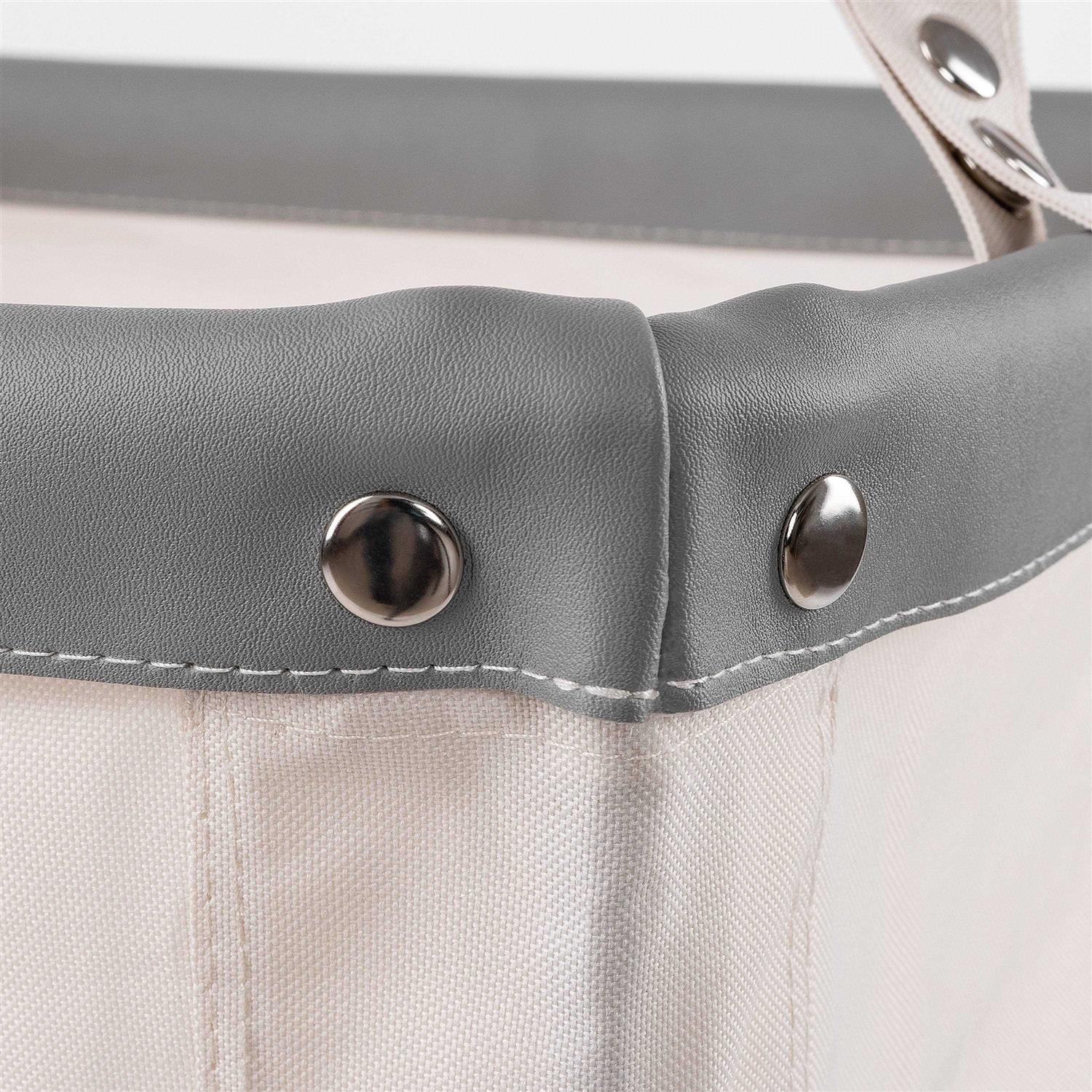 Seville Classics Commercial Grade Heavy-Duty Extra-Large Canvas Wheeled Laundry Hamper - Image 5