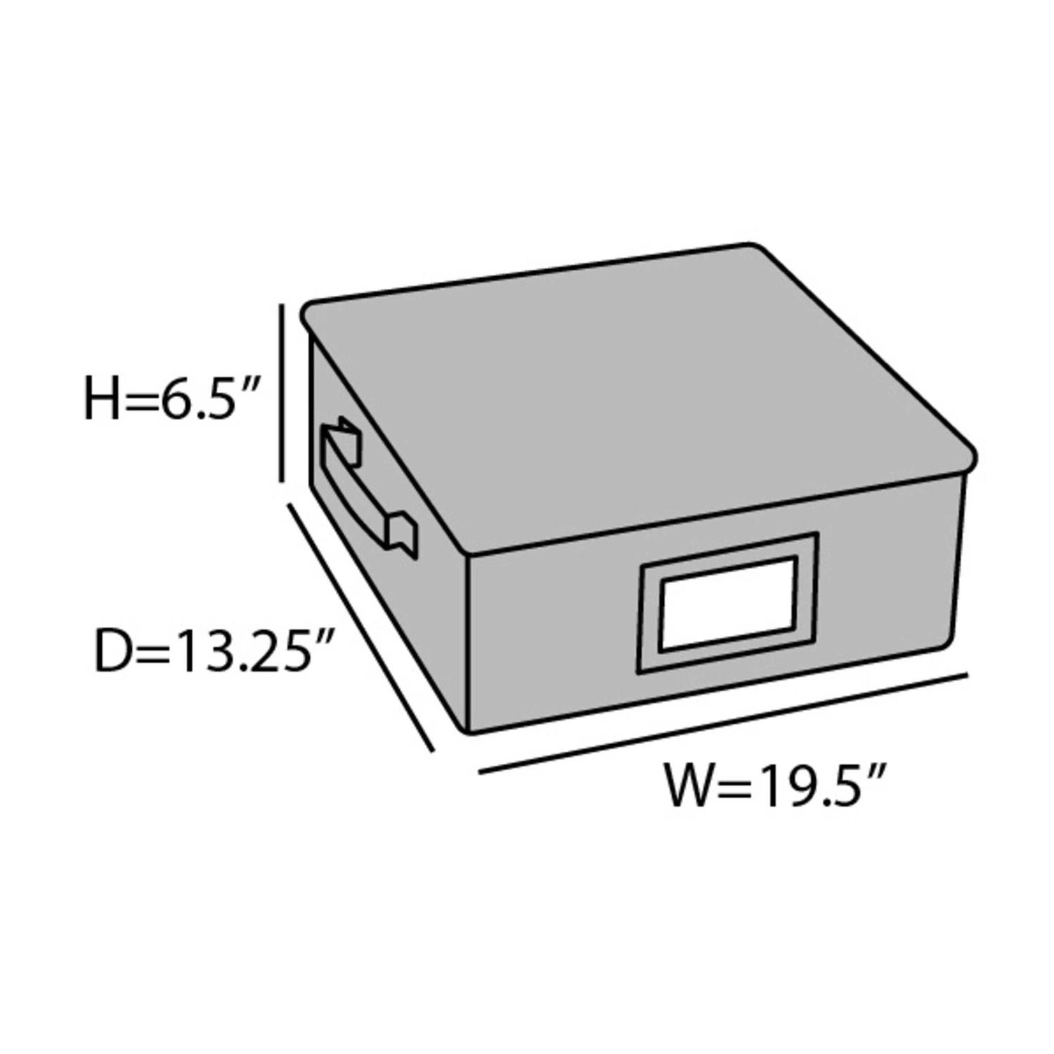 Covermates Keepsakes Zip-Top Storage Box Heavy Duty Polyester Reinforced Handles - Image 3