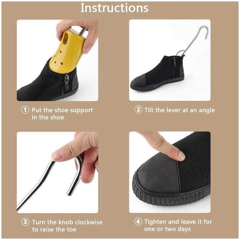 Shoe Trees Higher,1Pcs Suitable for Left and Right Feet -Unisex Stretching Work Boots Height Shoe Stretcher Adjustable Boot Instep Stretchers - Image 3