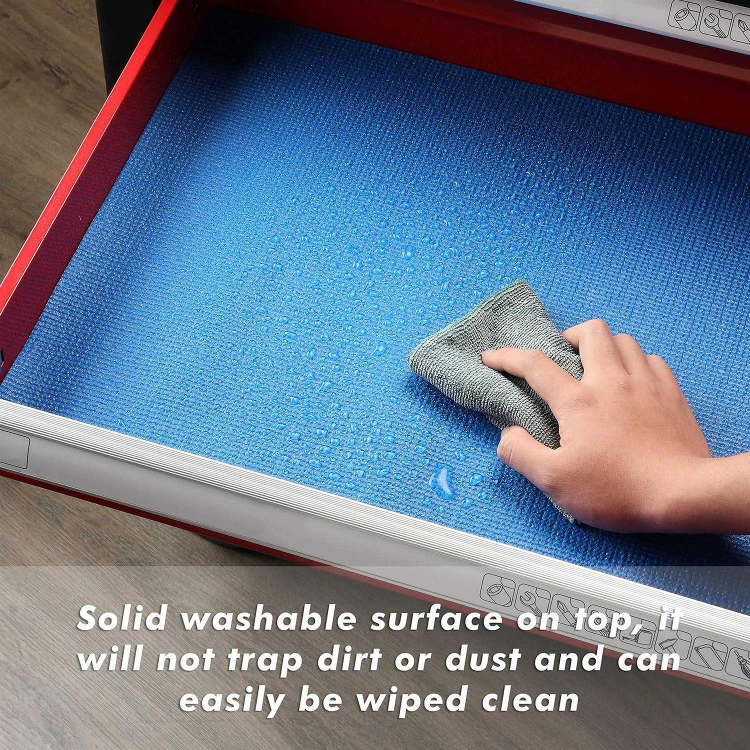 Casoman Professional Tool Box and Drawer Liner Easy Cut Non-Slip Foam Rubber Toolbox Drawer Liner Mat - Image 3