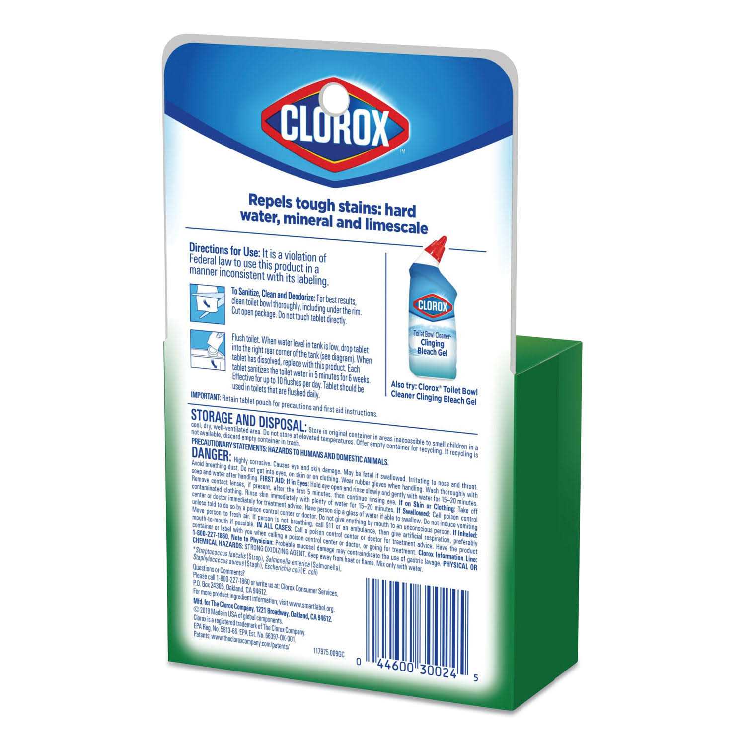 Clorox Automatic Toilet Bowl Cleaner Bleach Tablets - 2 count, 7 oz pack - Image 3