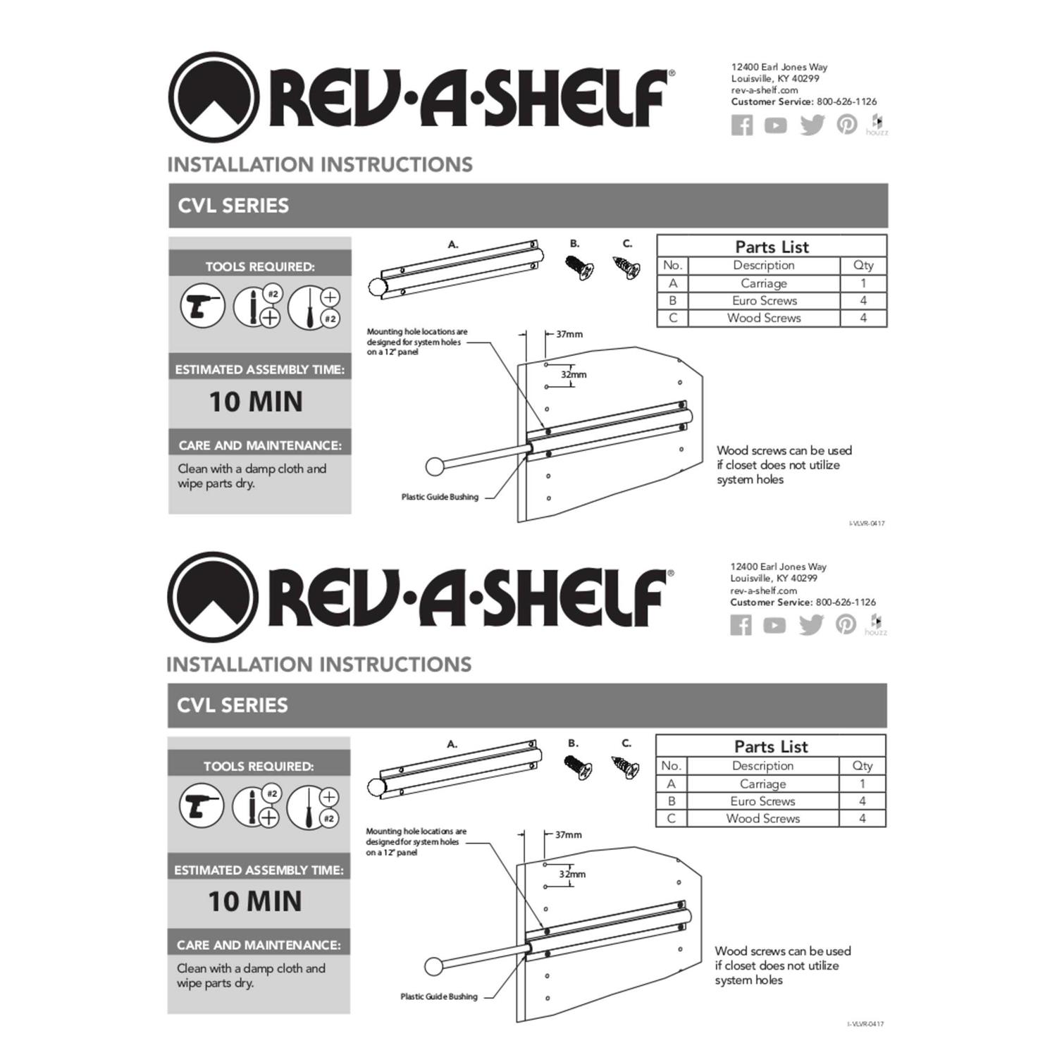 Rev-A-Shelf Standard Valet Rod - Image 5