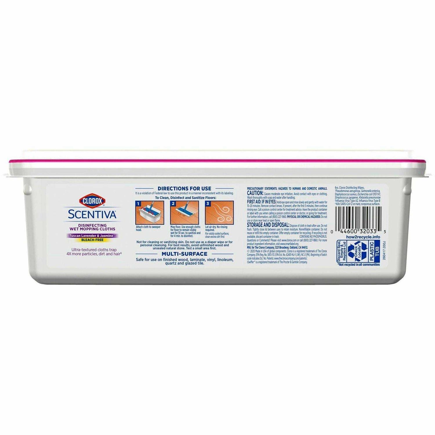 Clorox Scentiva Disinfecting Wet Mopping Cloths - Image 4