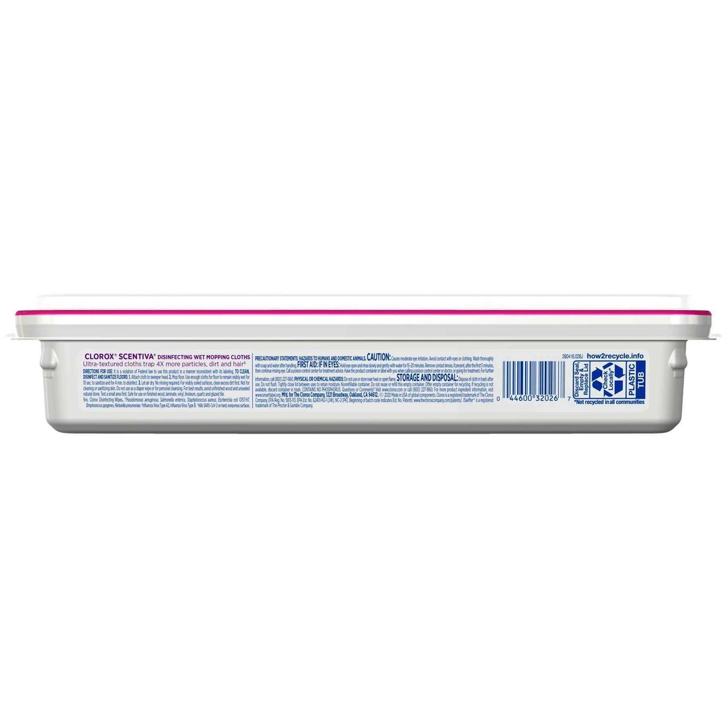 Clorox Scentiva Disinfecting Wet Mopping Cloths - Image 3