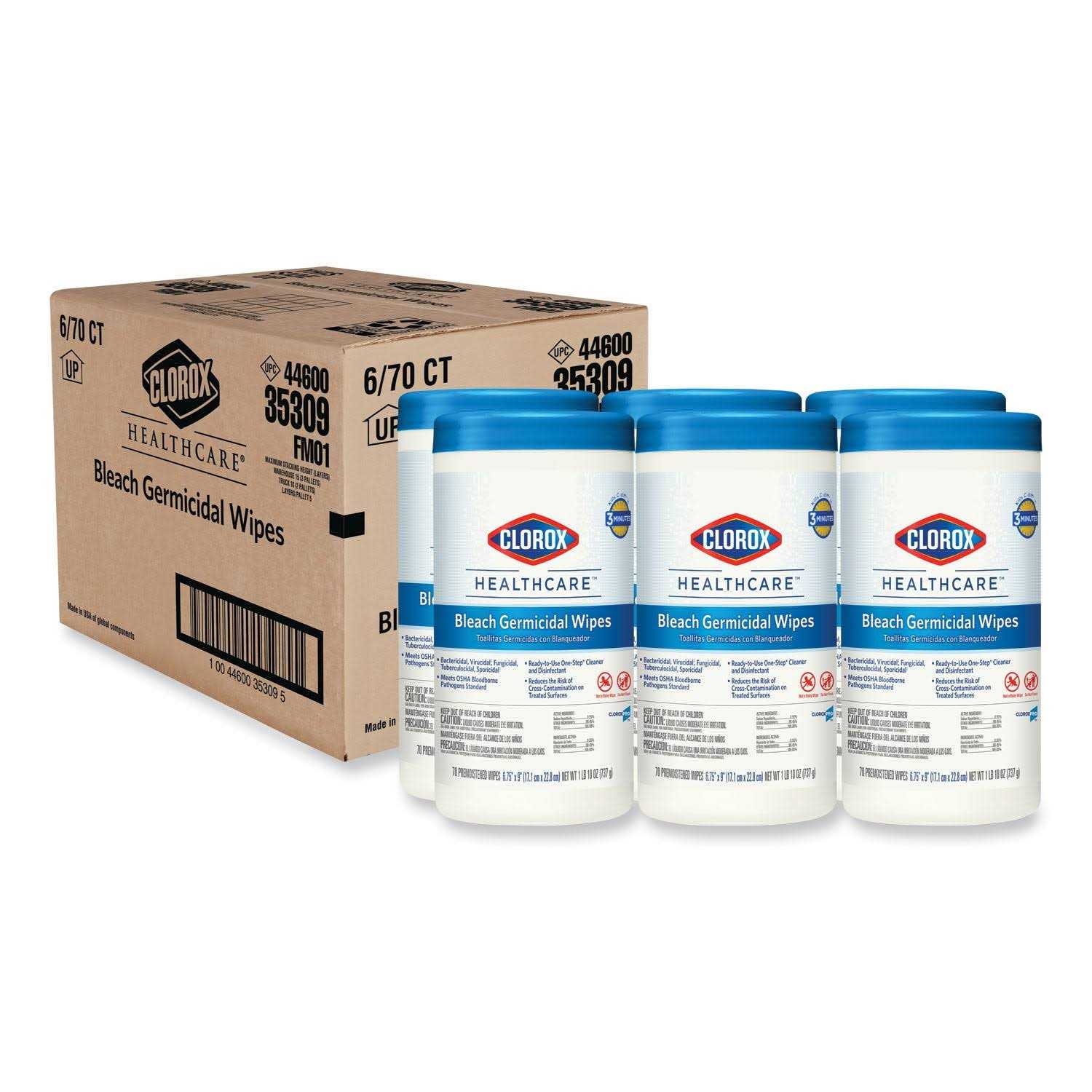 Clorox Healthcare Bleach Germicidal Wipes - Image 3