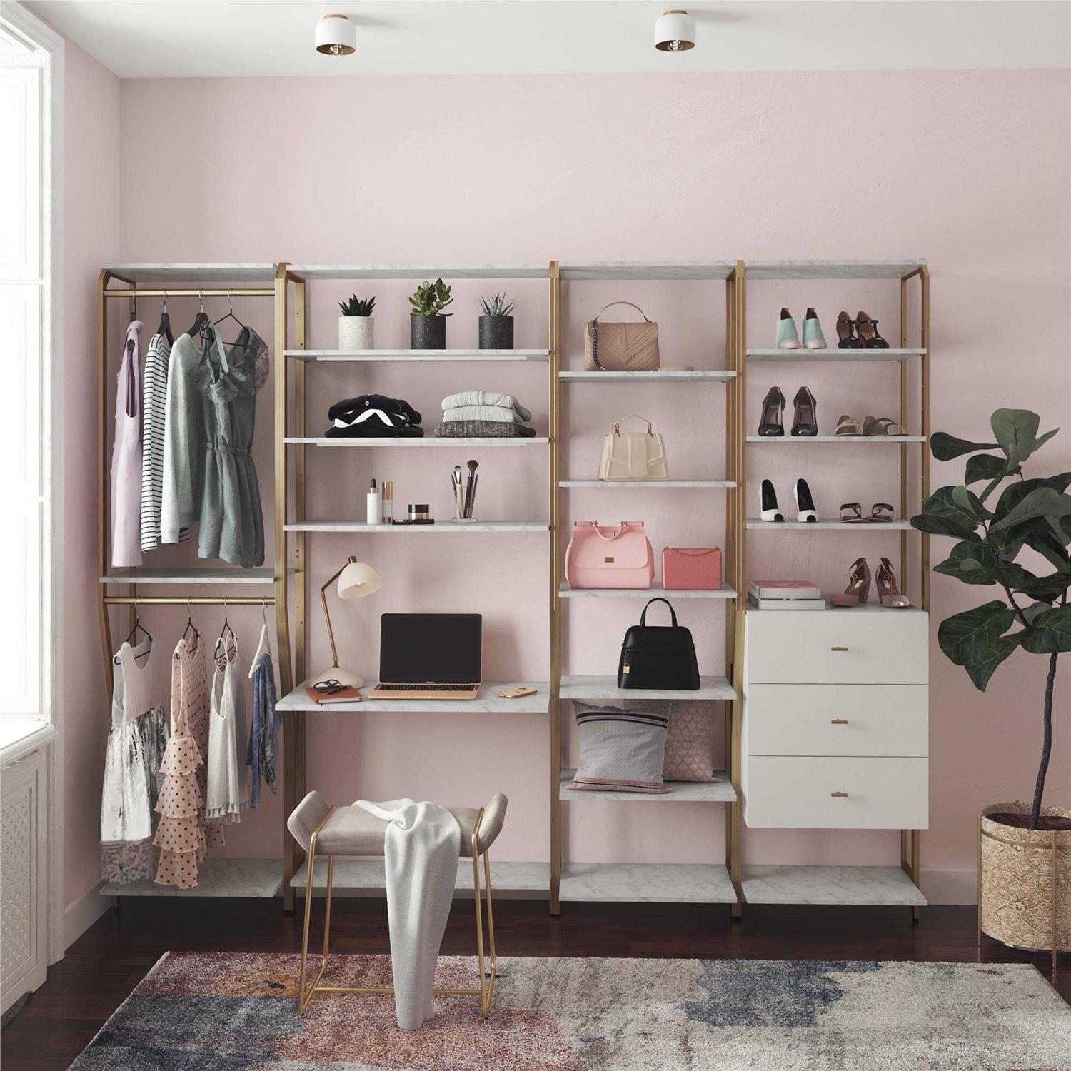 CosmoLiving by Cosmopolitan Gwyneth Closet Shelves - Image 3