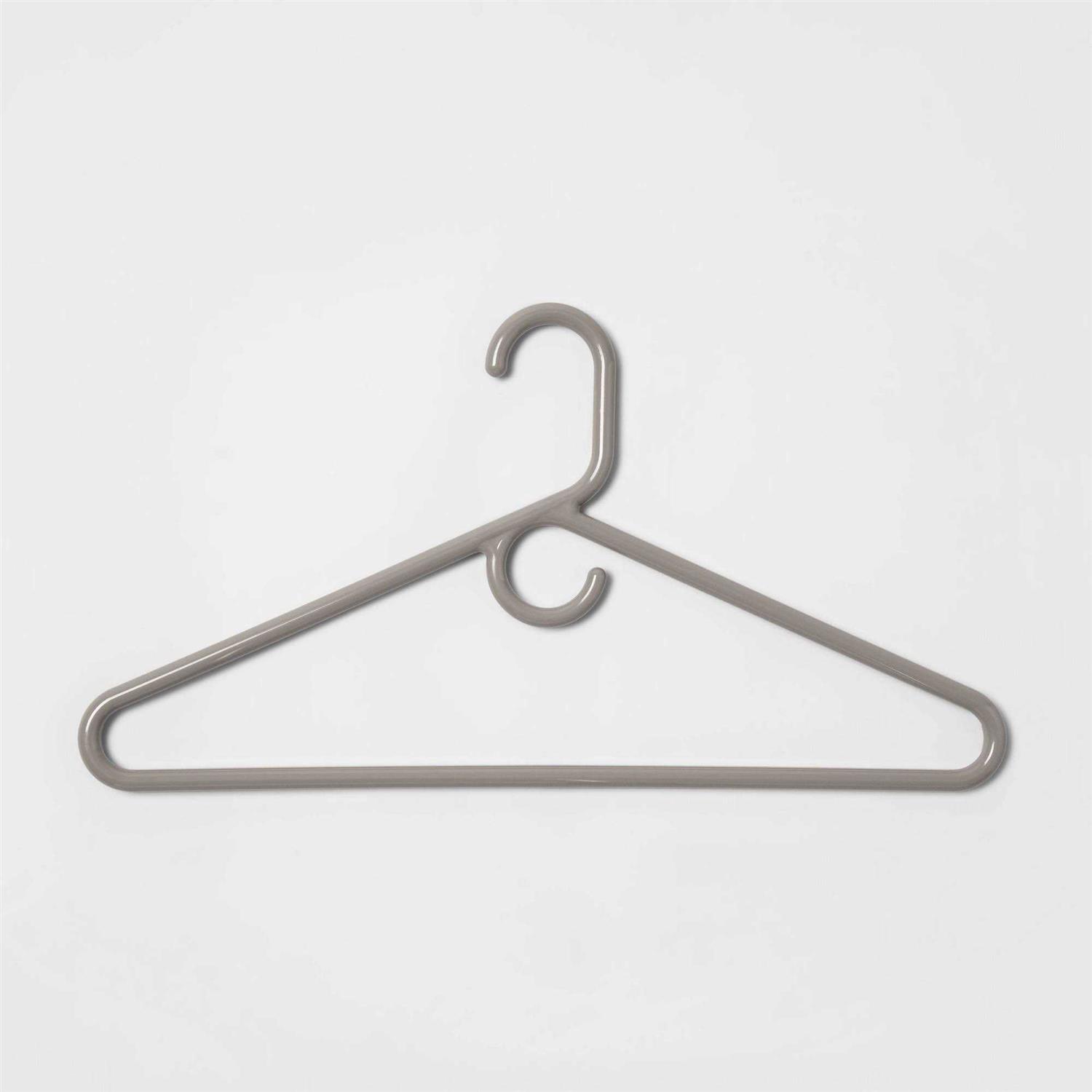 Room Essentials 5pk Super Heavy Weight Hangers Gray - Image 4
